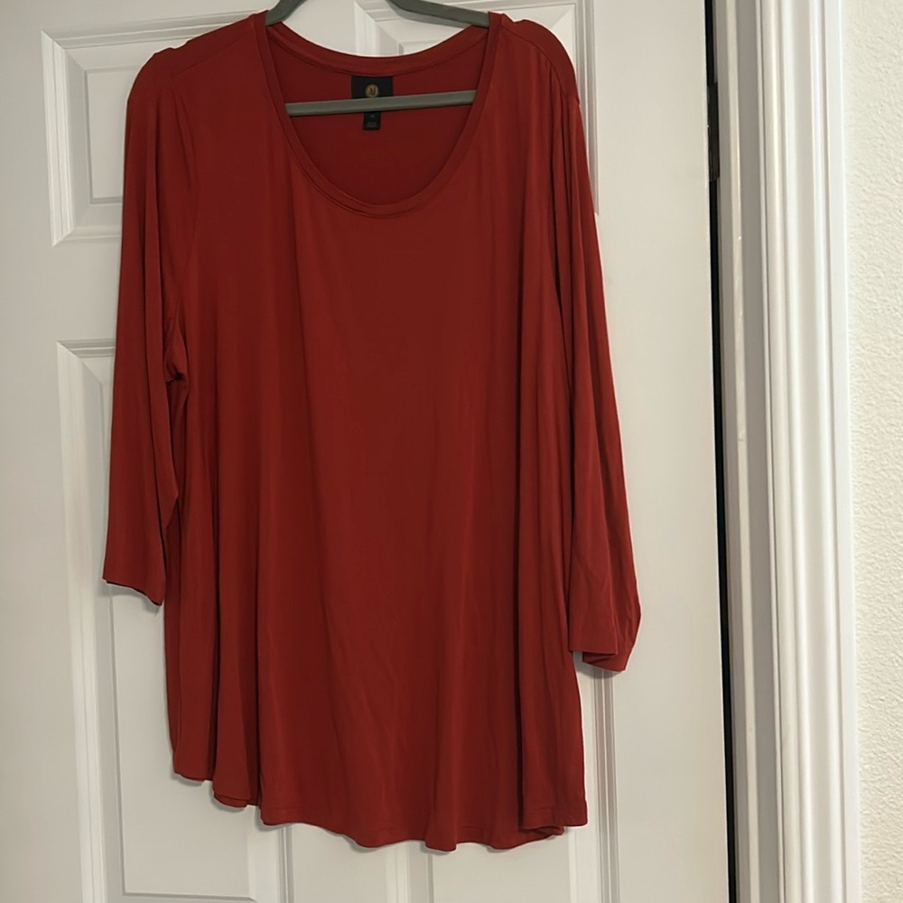 Soft Rust Colored Swing Tunic - image 1